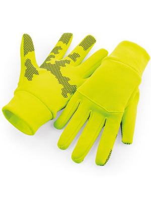 Beechfield® Softshell Sports Tech Gloves - Neon Yellow